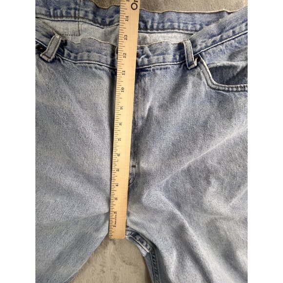 Vintage Georgia Jean Co Jeans Womens 18 Light Wash Relaxed Tapered Denim 90s Y2K - Picture 9 of 16